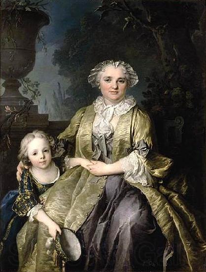 Louis Tocque and Her Daughter Spain oil painting art